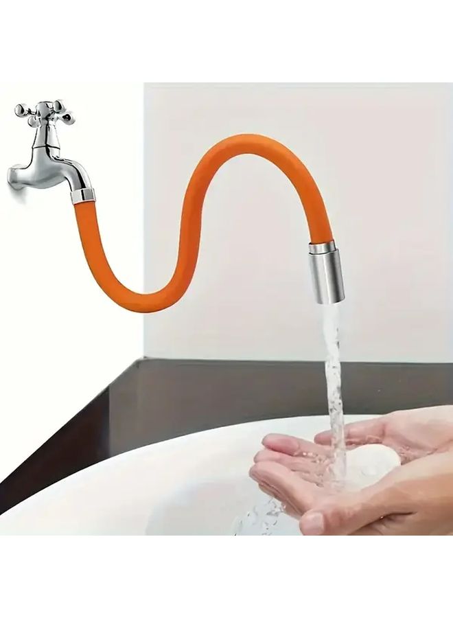 Universal Faucet Extension Hose 17cm 360 Rotating Splash Proof For Kitchen Bathroom Sinks - Image 4