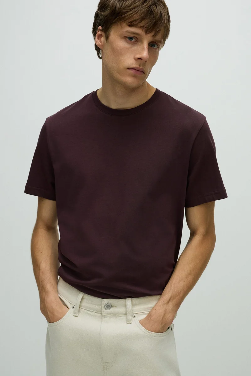 H&M Round-neck T-shirt Slim fit