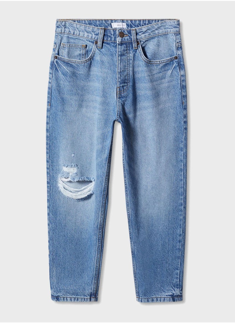 MANGO - Youth Tapered Fit Jeans - Image 1