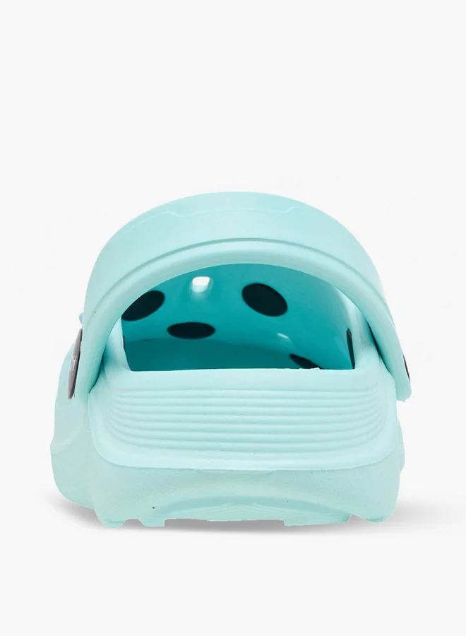 Aqua Jibbitz Charm Accent Clogs with Backstrap