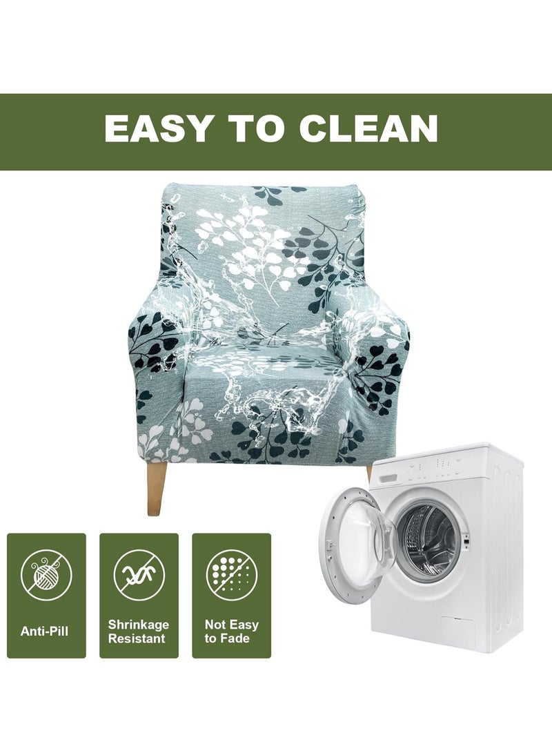 general Banquet armchair Sliding cover Stretch chair cover 1 piece armchair sofa cover Soft armchair cover Detachable and washable single sofa cover Living room furniture protector - Image 5