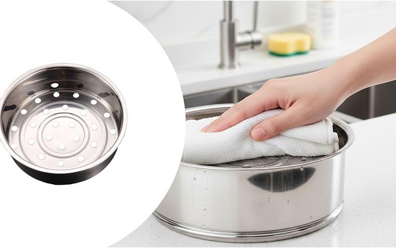 رفاصلة تبخير من الفولاذ المقاوم للصدأ الفضي 20x20x6 سم لموقد الأرز لتوزيع الحرارة بالتساوي - Image 5