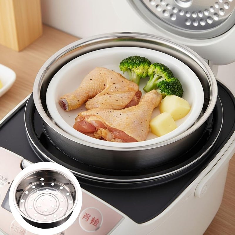 رفاصلة تبخير من الفولاذ المقاوم للصدأ الفضي 20x20x6 سم لموقد الأرز لتوزيع الحرارة بالتساوي - Image 3