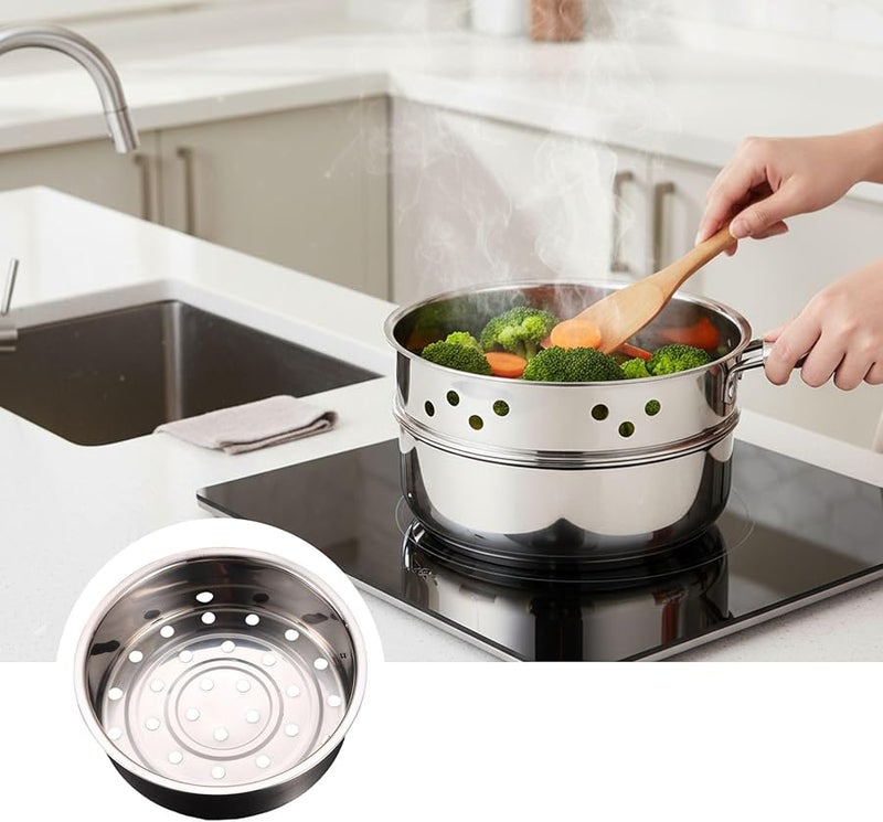 رفاصلة تبخير من الفولاذ المقاوم للصدأ الفضي 20x20x6 سم لموقد الأرز لتوزيع الحرارة بالتساوي - Image 4