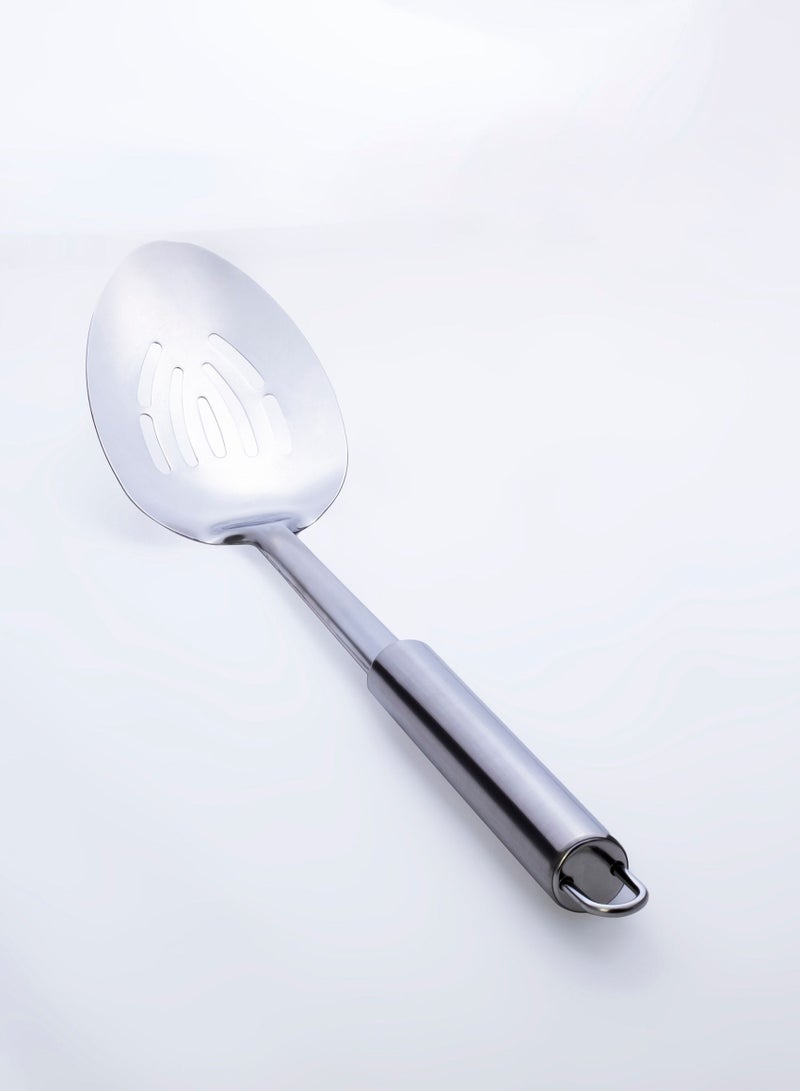 Cuisine Art Stainless Steel Strainer, Slotted Serving Ladle Spoon - Image 1