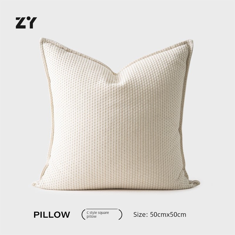 To Joy [Medieval Style] Retro Black and White Pillow Living Room Sofa Pillow Homestay Bedroom Backrest Waist Pillowcase - Image 1