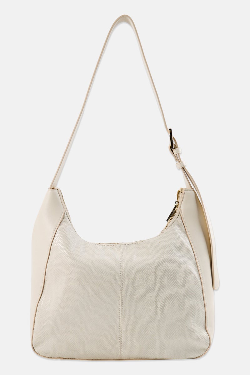 Lasocki Women Brand Logo Shoulder Bag, Ivory - Image 3