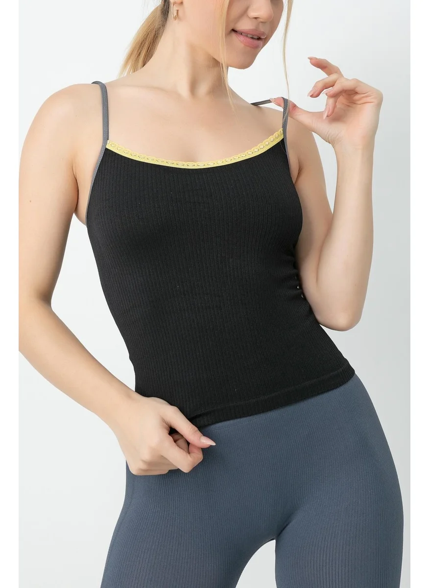 جيجوتو Women's Seamless Ribbed Tank Top