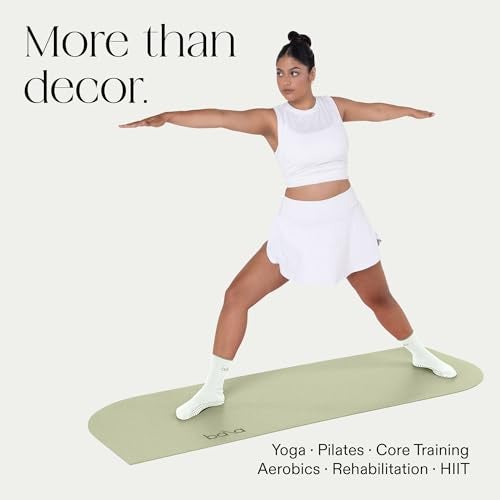 Bala Deco Yoga Mat for Home Gym, 5mm (Sage) - Non Slip Exercise Mat for Home Workout, Stretching, Pilates, Aerobics & Floor & Fitness Work Out - Outdoor or Indoor Exercise Equipment - Image 4
