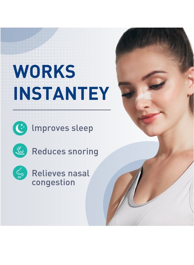 Breathe Right Anti-snoring Breathing Nasal Strip Starter Kit (44 Count) - Boost Oxygen , Reduce Snoring, Improve Sleep Quality - Sweat Resistant, Skin Safe Nasal Strips - Image 2