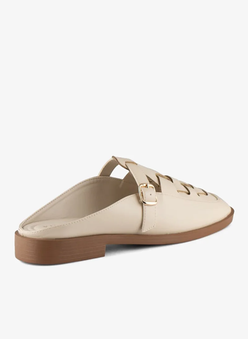 Vincci Beige Women Flat Sandals for Women | Best Price UAE