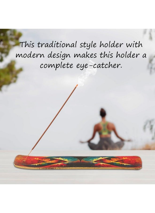naqsh NAQSH Wooden Incense Holder Tray for Sticks - Incense Burner Holder - Insense for Table Decorations and Boho Gifts (Multi Abstract)  - Image 5