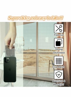 KASTWAVE Window Screen Patch Glass Fiber Self-Adhesive Screen Patch Repair Kit Durable Fiberglass Screen Repair Tape for Covering Up Door and Window Screen Hole (50 Pcs)  - Image 5