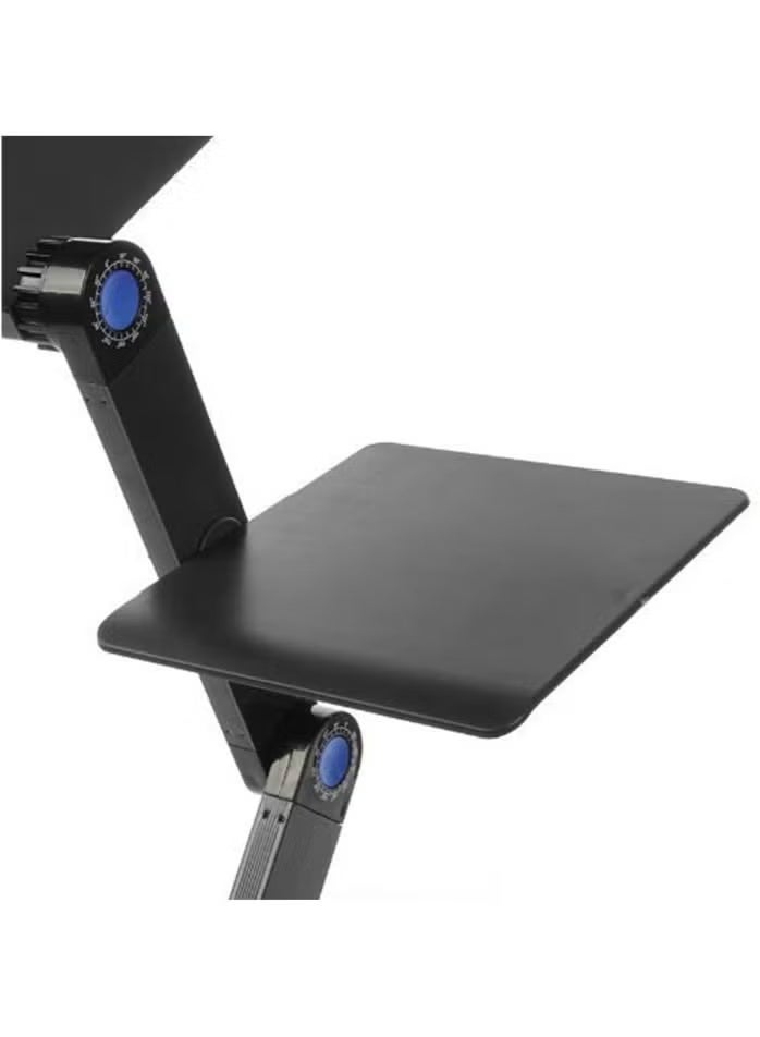 Adjustable Laptop Table with Mouse Pad & 360° Ventilation Slots, Portable Foldable Laptop Stand for Bed, Sofa, Office & Study - Image 3