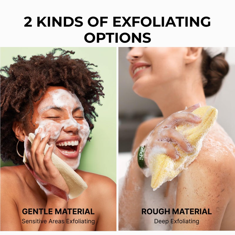 ZOMCHI Bar Soap Saver Bag with Different Roughness, Exfoliating Soap Bag, Soap Pouch for Body Wash (2 Pieces, Yellow) - Image 5