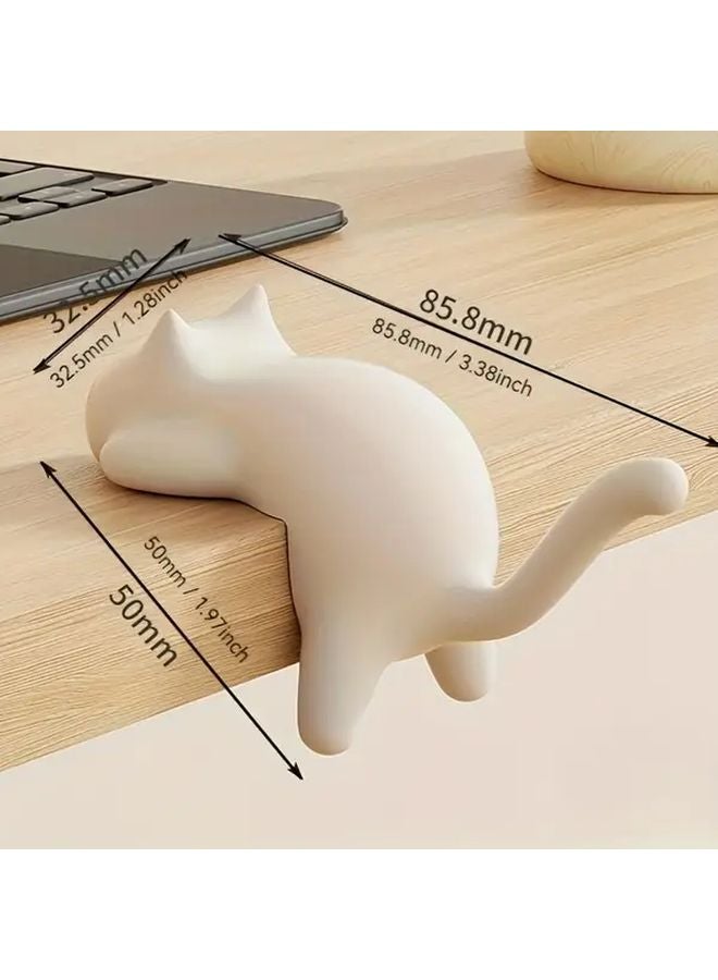 Pink Cat Wall Mounted Hook Durable Plastic Storage Desk Office Dorm Home Workspace Organizer - Image 4