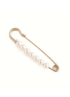 Rozino Faux Pearl Waist Pin Scarf Safety Hijab Clip Shawl Buckle Pin Brooch Sweater Pins Brooches For Women  - Image 5