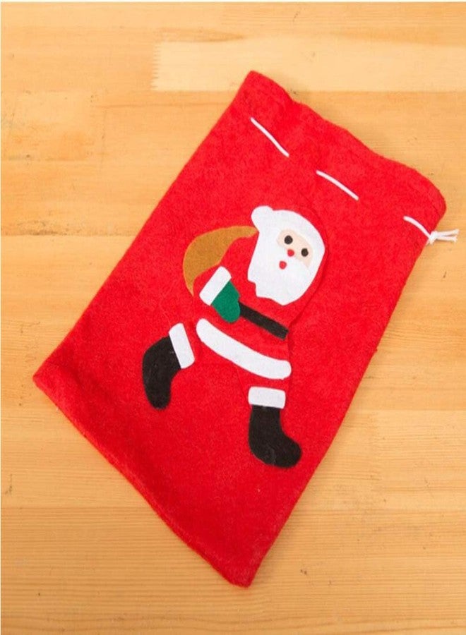 APSAMBR®- 2 Pcs Christmas Santa Drawstring Gift Bag, Reusable Candy Bags for Festival,Party Candy Bag for Xmas Christmas Party - Image 3