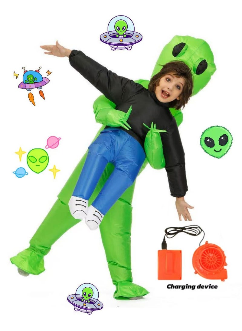 TNGames Halloween Alien Inflatable Costume, fun-style cosplay outfit, holiday party performance prop - Image 1
