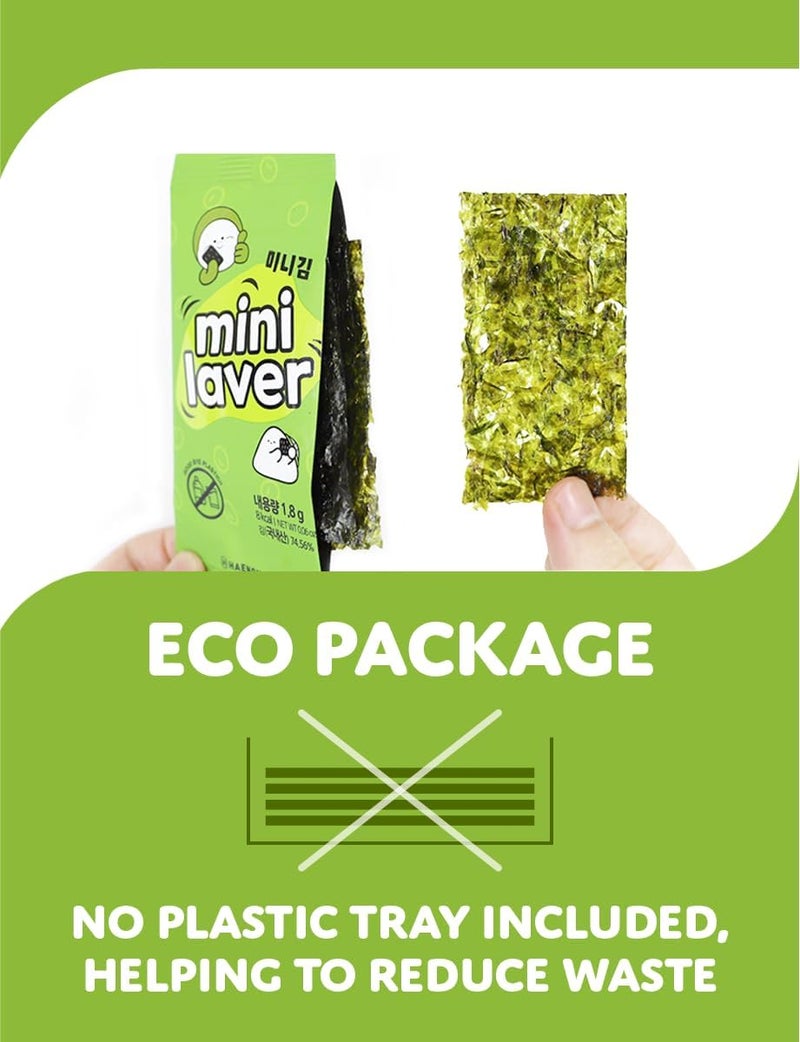 40 Count Organic Roasted Korean Seaweed Sheets - Keto Vegan Gluten Free Snack - Image 4