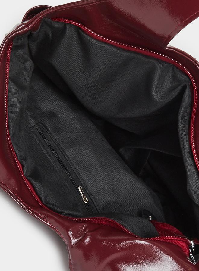 ستايلي حقيبة كتف جلدية مرصعة بالمسامير - Image 4