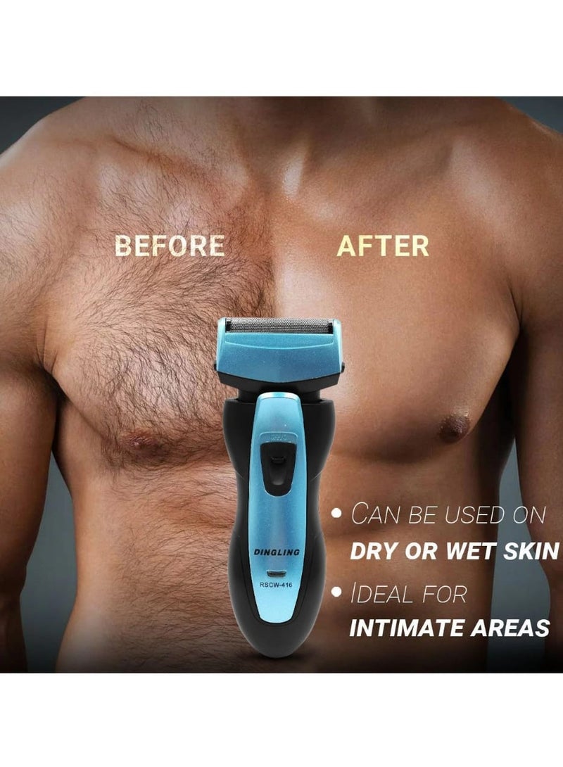 Dingling RSCW-416 Professional Electric Shaver - Rechargeable Wet and Dry Body Groomer - Image 4