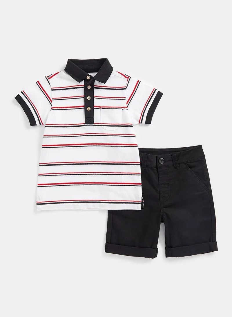 mothercare Polo Shirt and Shorts Set