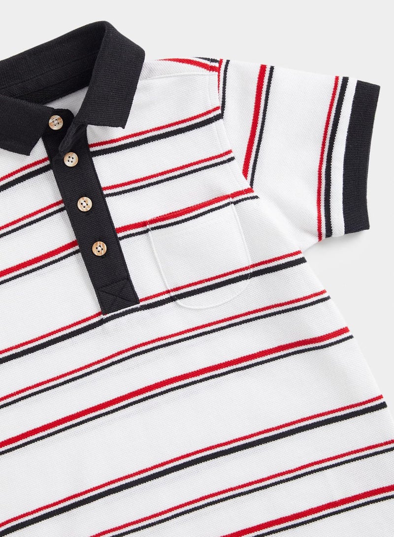 mothercare Polo Shirt and Shorts Set  - Image 3