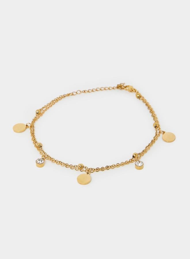 Styli Embellished Drop Anklet  - Image 2