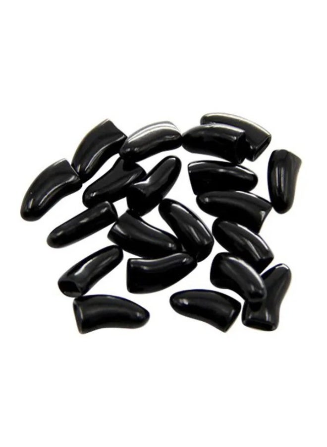 Pet Nail Caps for Cats & Dogs - Soft Silicone Claw Covers | Effective Anti-Scratch Solution to Protect Furniture & Floors | Safe, Durable & Comfortable with Adhesive Glue Included (Pack of 20).Random colors - Image 5
