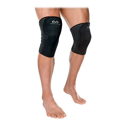 McDavid MDX801 Weightlifting Knee Sleeves, Black, Medium - Image 1
