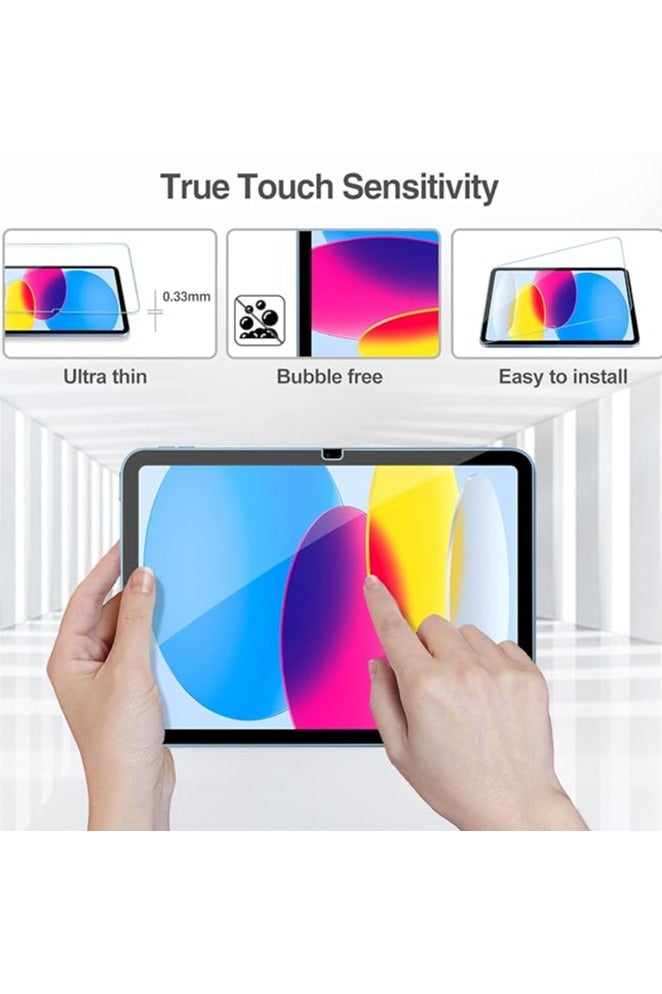 2 Pcs iPad A16 2025 11th Generation 11-inch Screen Protector, 9H Tempered Glass Screen Protector for iPad A16 2025 11th Generation, Full Coverage Bubble-Free Tempered Film, Anti-Scratch Film - Image 2