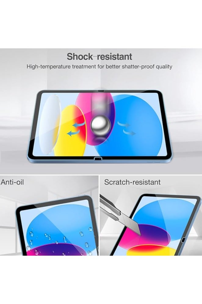 2 Pcs iPad A16 2025 11th Generation 11-inch Screen Protector, 9H Tempered Glass Screen Protector for iPad A16 2025 11th Generation, Full Coverage Bubble-Free Tempered Film, Anti-Scratch Film - Image 3