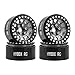 HYBDX Rc 19 Inch Aluminum Alloy Beadlock Wheel Rim Hub 4pcs Suit for 110 RC Crawler Axial SCX10 SCX10 II TRX4 RC4WD D90Grey 4 PCS - Image 3