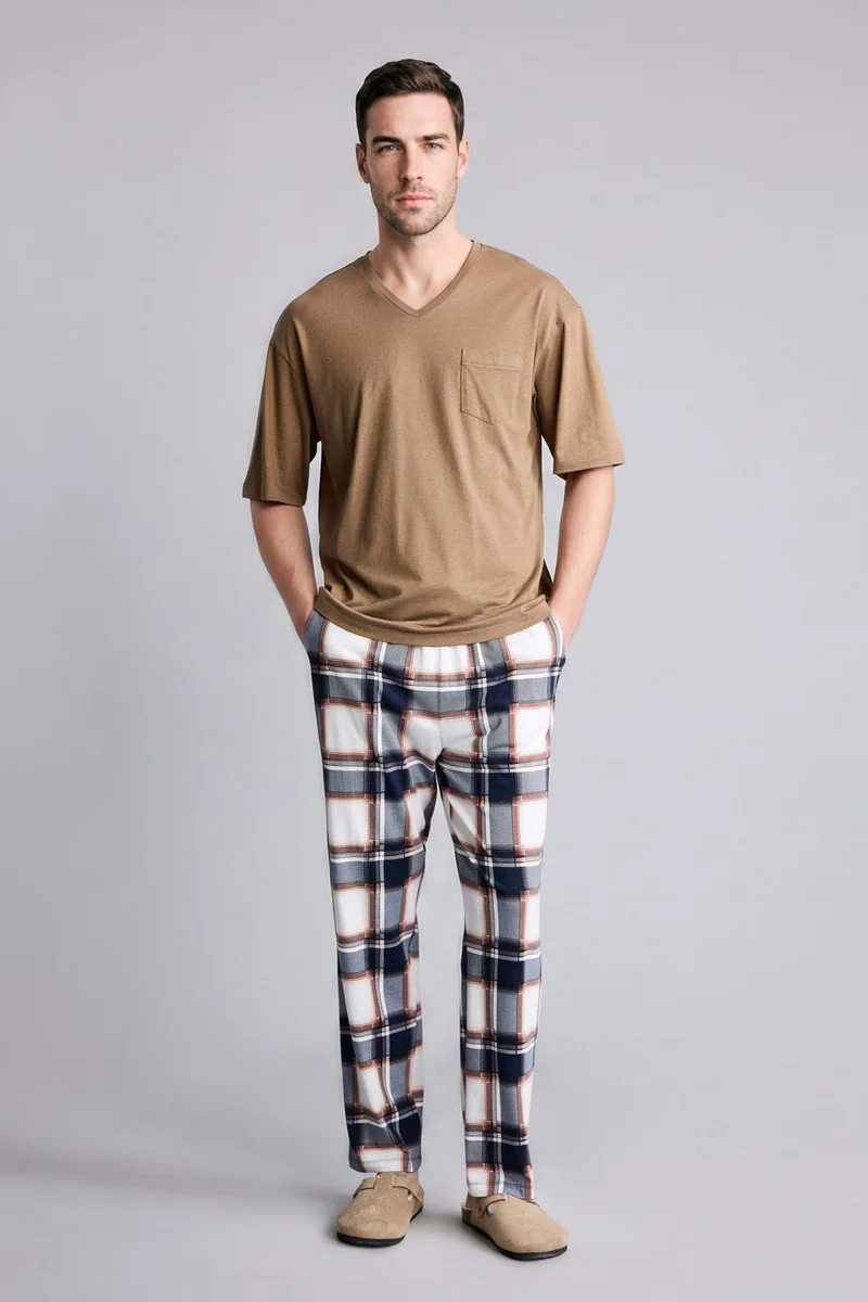 ديفاكتو Regular Fit Short Sleeve 2 Piece Set