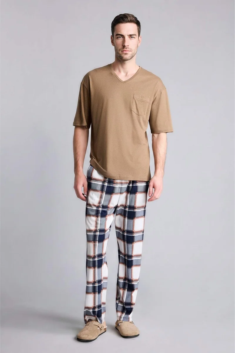 ديفاكتو Regular Fit Short Sleeve 2 Piece Set