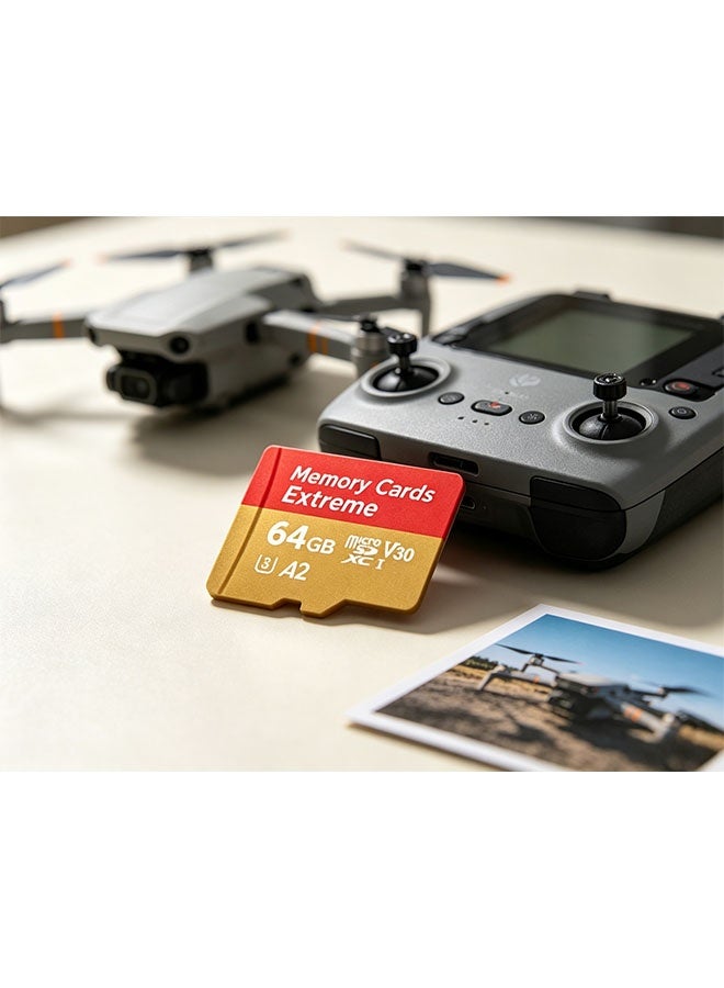 64GB high-end storage card, microSDXC type, supports full HD video, suitable for smartphones, dashcam, action cameras and surveillance cameras. - Image 3