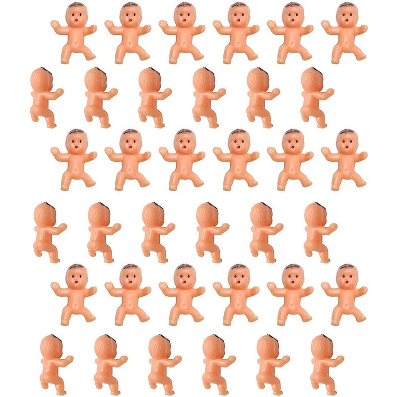 JIAKAI 36pcs Mini Plastic Babies for Baby Shower, ice Cube Game, Party Decorations, Baby Toys - Image 1