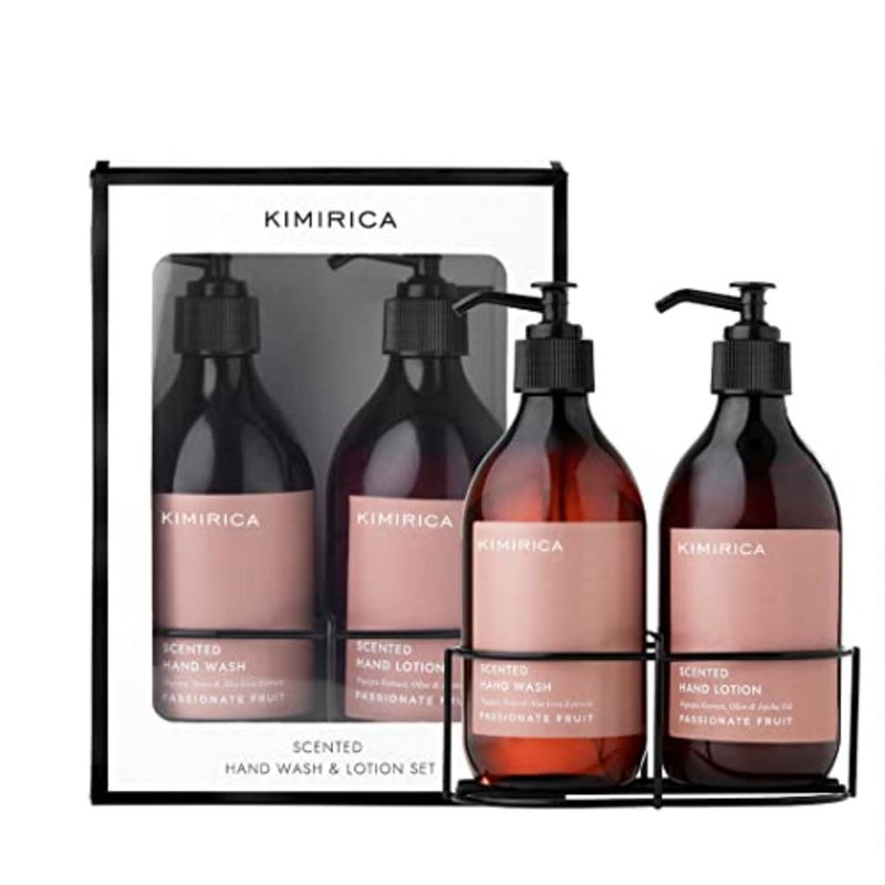 Gift Set Hand Wash Hand Lotion Duo Caddy Set 100 Vegan Paraben Free Long Lasting fragrance Luxury Gift set Premium Gift hamper 300mlx2 - Image 1