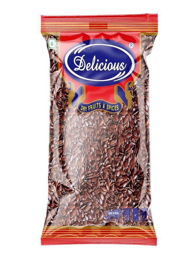 Delicious Flax Seed Roasted | Flax Seeds 500gm | Alsi Seeds | Seeds for Eating | Flexed Seed Rich in Fibre and Omega-3 - Image 1