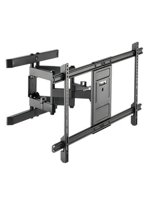 Ceiling-mounted TV bracket with full-motion support for large screens from 32 to 80 inches, model SG-834. Compatible with LCD, LED, OLED, and 4K displays, it features VESA support up to 800x800, fully adjustable tilt and swivel functionality, and a weight capacity of up to 75 kg.