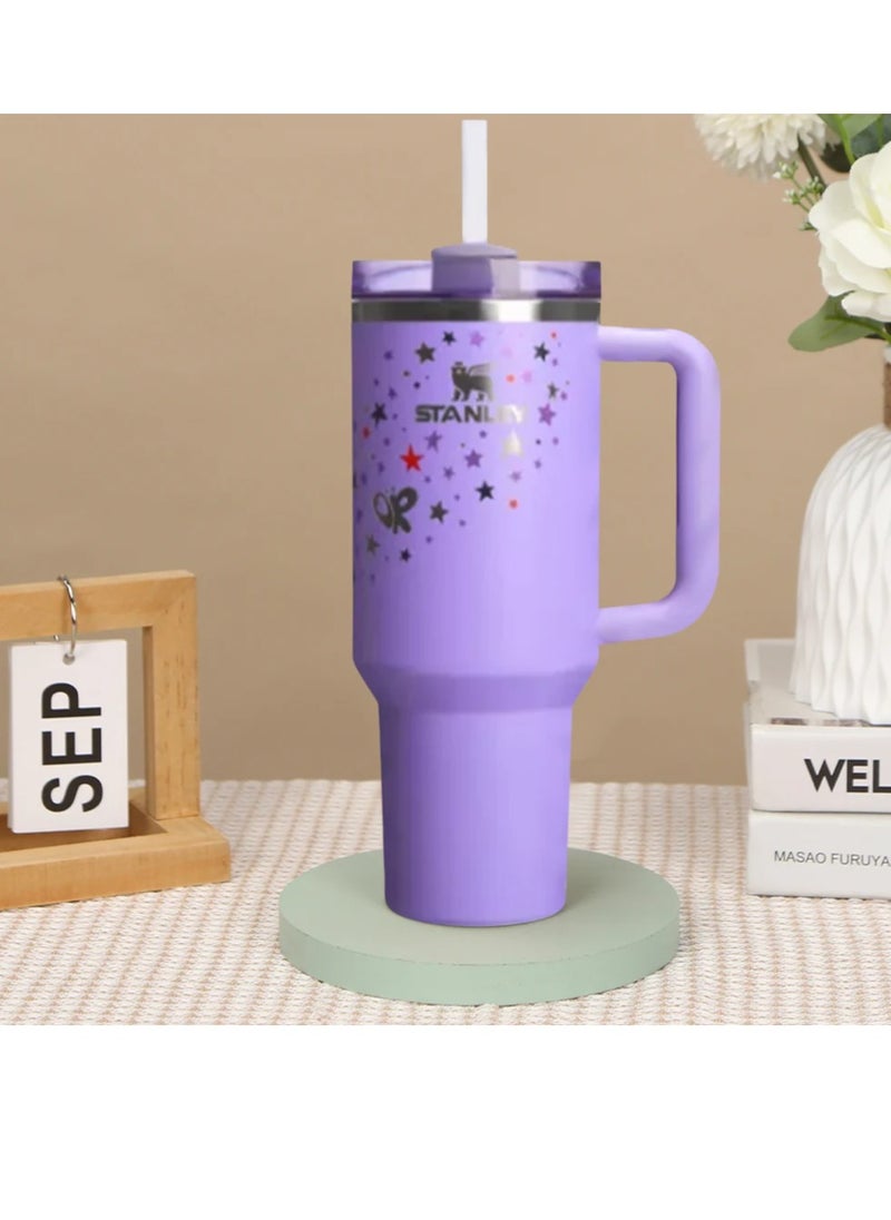 Stanley - Olivia Rodrigo X Limited Edition Stanley Cup 40oz Quencher H2.0 Flowstate Tumbler – Premium Stainless Steel Vacuum Insulated Travel Mug with Leak-Proof Lid & Reusable Straw – Keeps Drinks Hot or Cold for Hours – Ideal for Water, Coffee, Tea & Smoothies – Unique Gift Idea for Fans & Hydration Lovers - Image 1