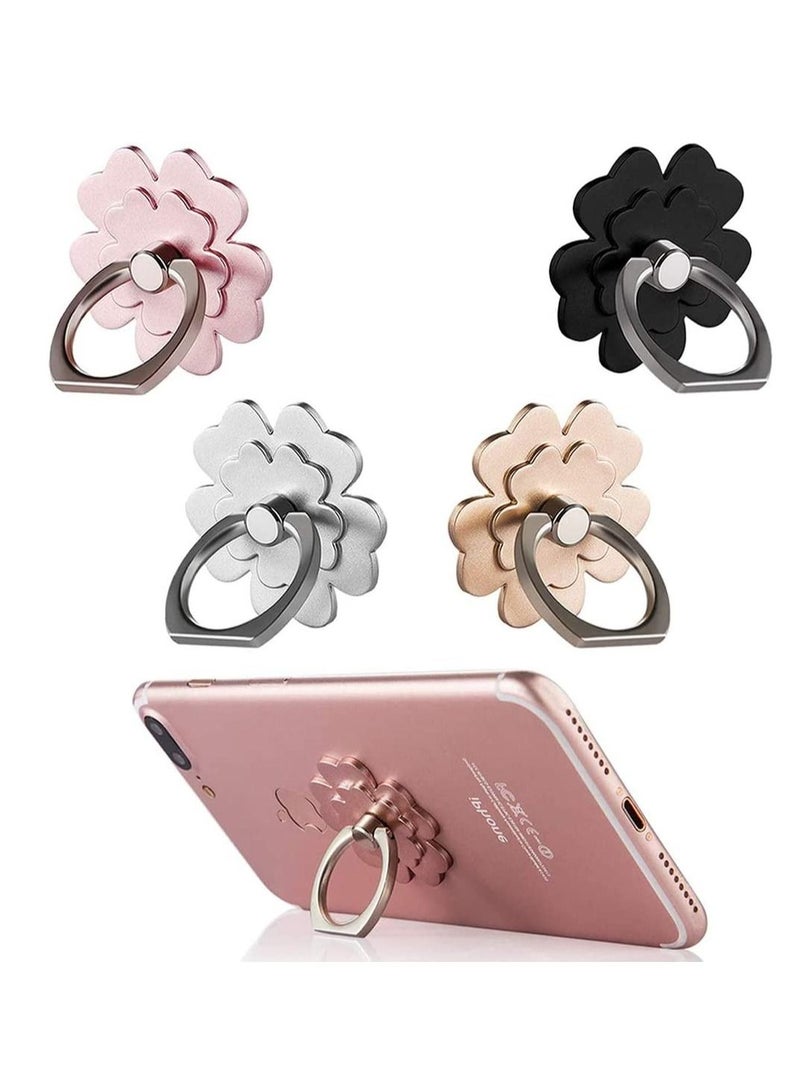KASTWAVE Universal Phone Finger Ring Grip Stand Holder - Pack of 4 - Image 1