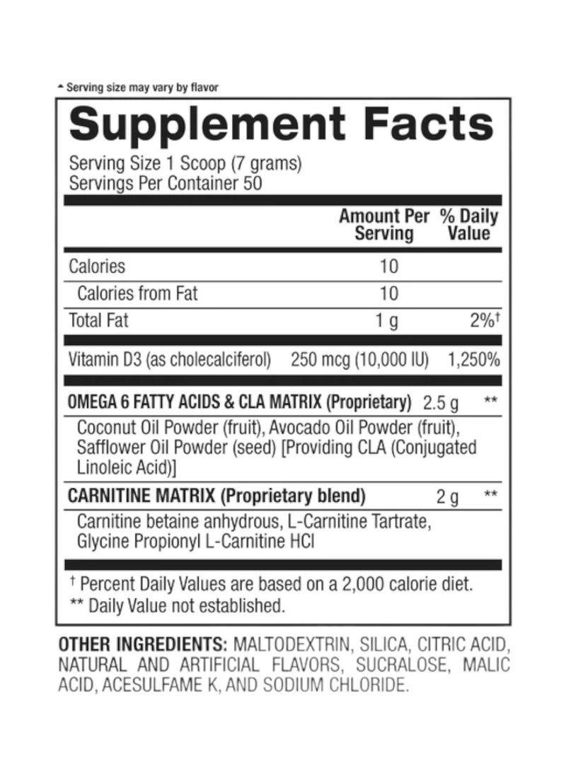 BPI SPORTS - Cla + Carnitine Omega 6 Fatty Acids, Non Stim Weight Loss Support, Watermelon Freeze Flavor, 50 Serving - Image 1