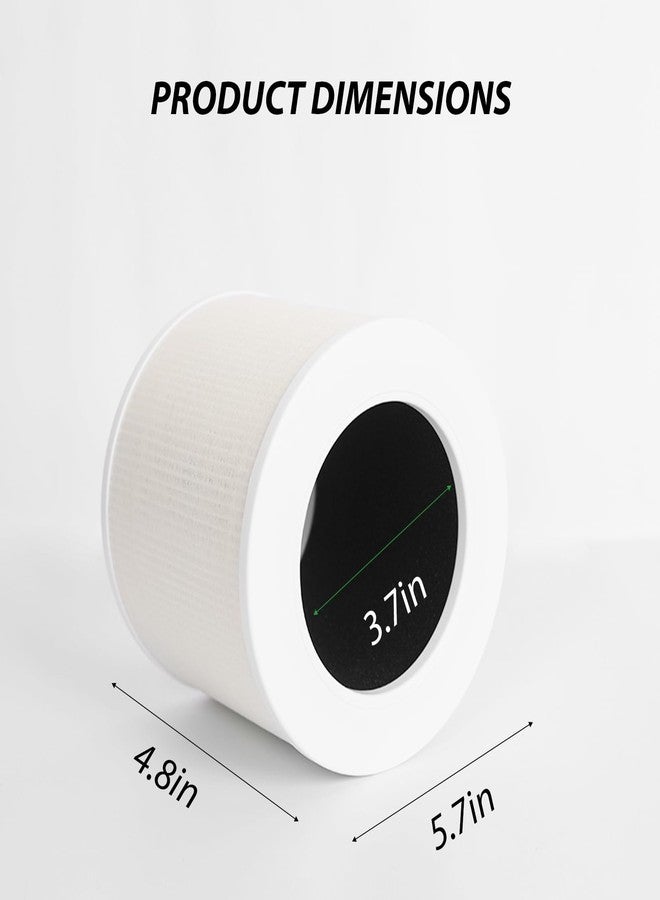 Dttery Core Mini-P Replacement Filter for LEVOIT Core Mini Air Purifier, High-Efficiency Activated Carbon, 3-in-1 HEPA, Part Core Mini-RF, 2 Pack - Image 3