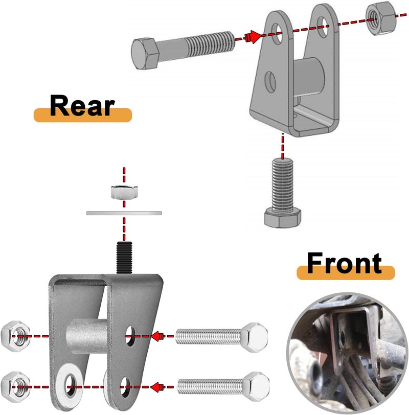 WeiSen ATV 2'' Shock Lift Kit for 1993-2000 Honda TRX300 FourTrax - Image 3