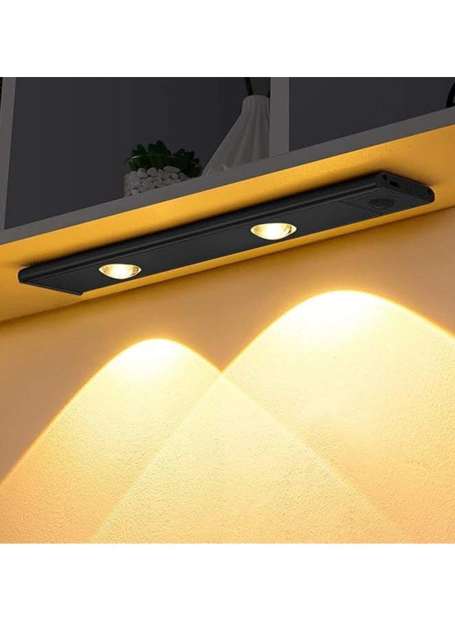 عام ضوء خزانة مجسم LED، إضاءة خزانات تحت الشاشة، إضاءة طاولة طعام ليلية لاسلكية بشاحن USB قابل لإعادة الشحن، ضوء مدفوع ببطارية، ضوء LED لخزانات الدرج والأخشاب والخزائن. - Image 1