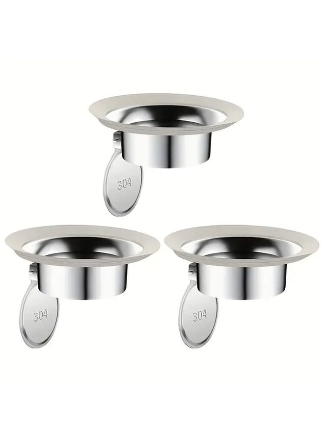 Large Stainless Steel Toilet Odor Proof Drain Stopper 3 Pack Anti Odor Backflow Preventer Plug - Image 4