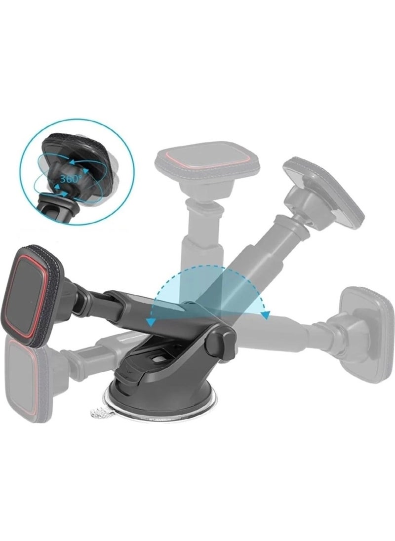CONCORD CH110 Magnetic Car Holder with Movable Head and Suction Cup  - Image 3