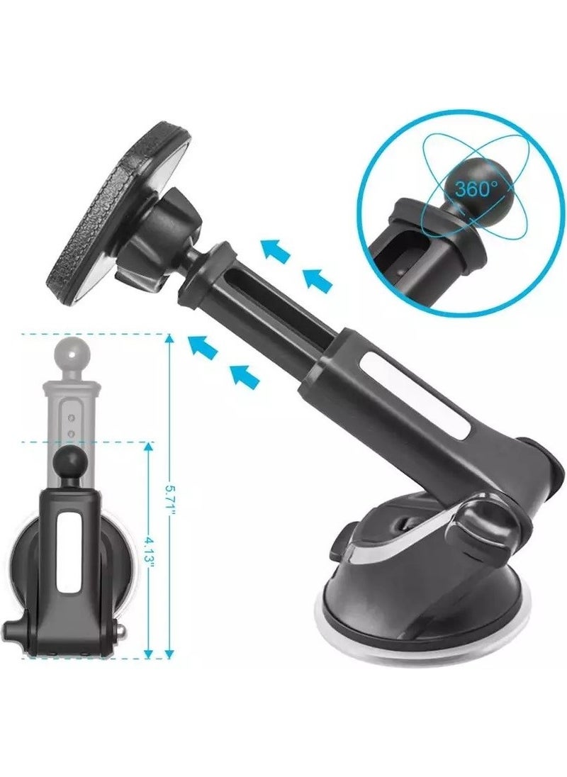 CONCORD CH110 Magnetic Car Holder with Movable Head and Suction Cup  - Image 4
